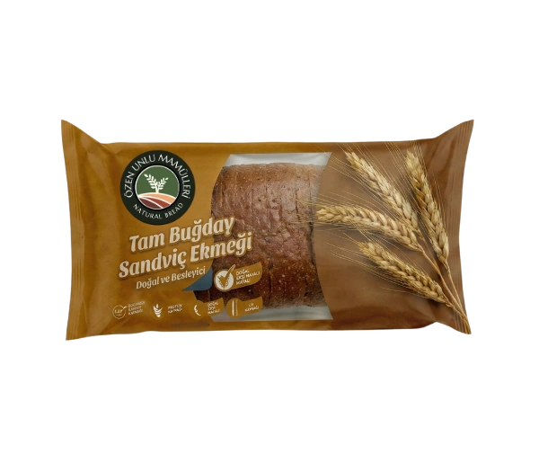 Tam buğday sandviç ekmeği paketi
